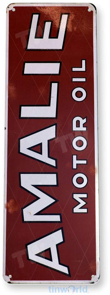 AMALIE OIL 看板 Vintage Amalie Neon Sign: Rare 1930's 